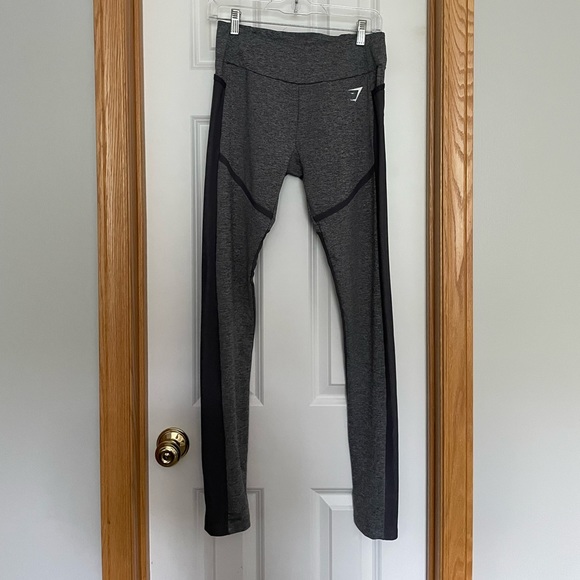Gymshark Pants - Gymshark Grey Mesh Back Leggings Size Large